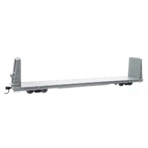 Walthers Mainline HO 68' Bulkhead Flat Car Undecorated