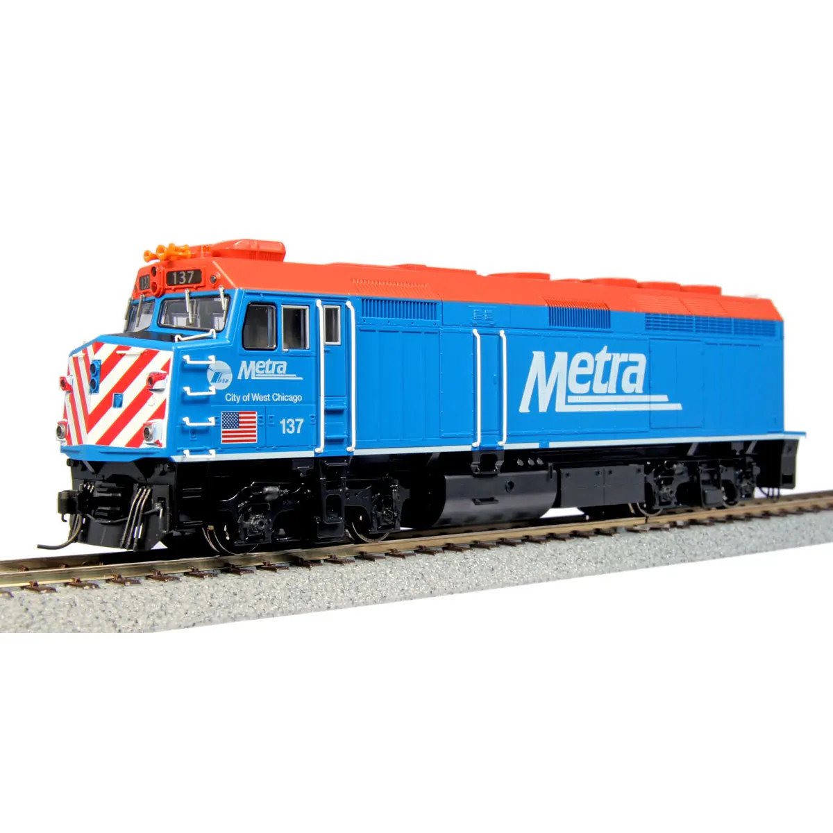 Kato HO F40PH Chicago Metra w/ DCC & Sound