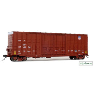 Moloco HO 50' ACF Hi-Cube Waffle Box Car Double Plug Door Union Pacific "100 Ton, High Sheild"