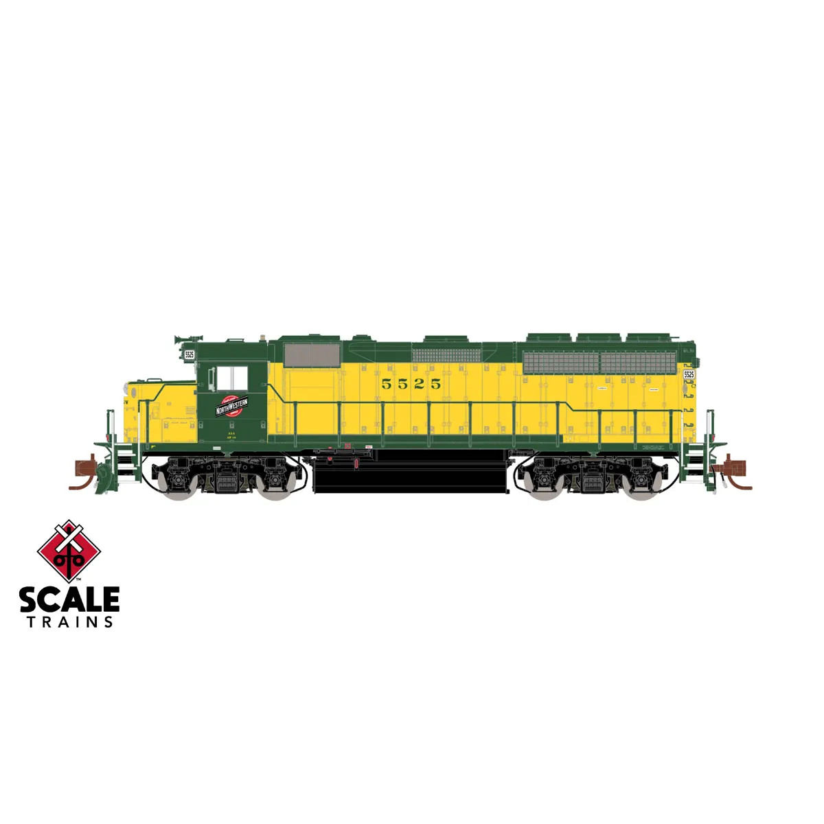 ScaleTrains N Rivet Counter GP40 Chicago & North Western "Employee Owned" w/ DCC & Sound