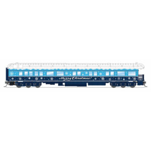 Broadway Limited HO Heavyweight Observation Car Christmas "Blue & White"