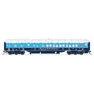 Broadway Limited HO Heavyweight Coach Baggage Christmas "Blue & White"