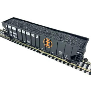 English's Model Railroad HO Coal Load "Walthers Mainline 100 Ton 4-Bay Hopper" - 2 Pack