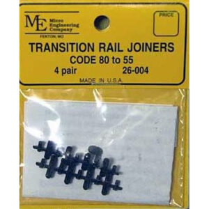 Micro Engineering N - Plastic Insulated Transition Rail Joiners - Code 80 to 55 - 8 Pack