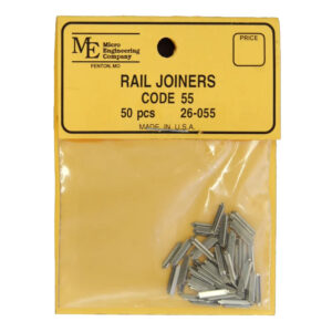 Micro Engineering N Nickel Silver Rail Joiners - Code 55 - 50 Pack