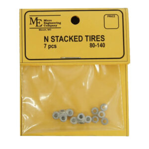 Micro Engineering N Stacked Tires - 7 Pieces