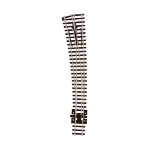 Peco N - Code 80 Insulfrog 36/18" Radius Curved Turnout (Left Hand)