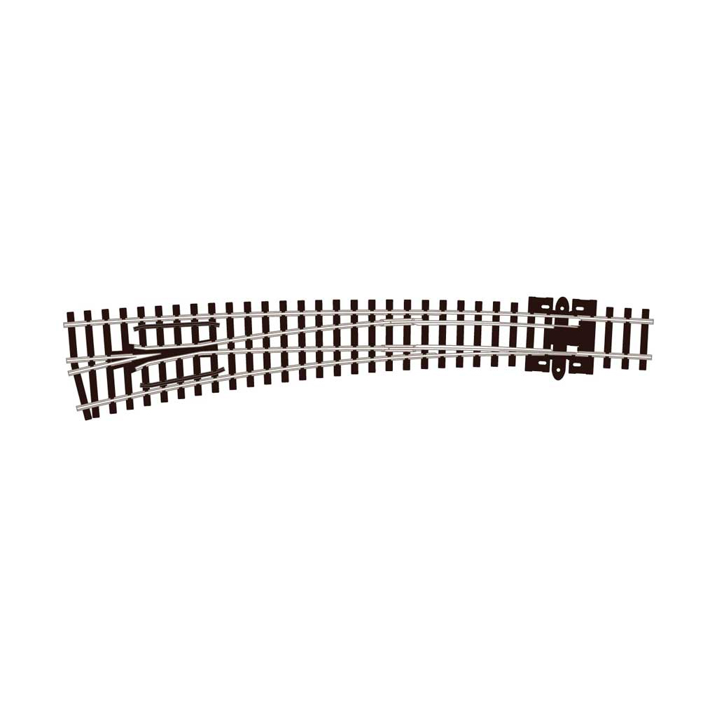 Peco N - Code 80 Insulfrog 36/18" Radius Curved Turnout (Left Hand)