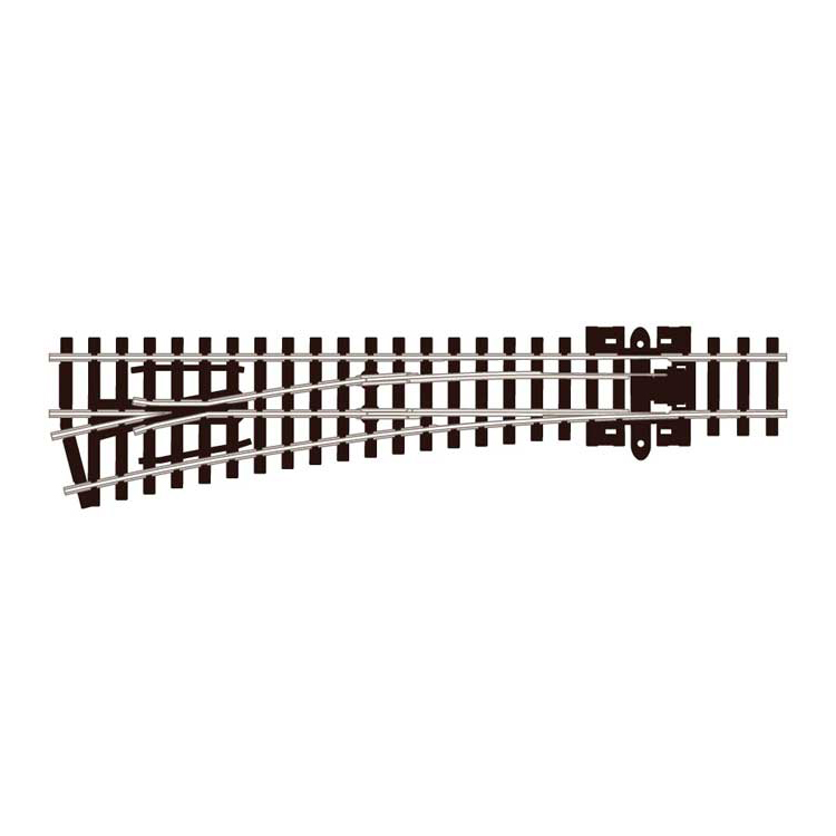 Peco N - Code 80 Insulfrog #6 Medium Radius Turnout (Left Hand)