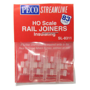 Peco - DISCONTINUED - HO Code 83 Insulated Rail Joiners - 12 Pack