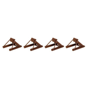 Walthers HO - Assembled Track Bumper (Code 83 or 100 - Rust Brown) - 4-Pack