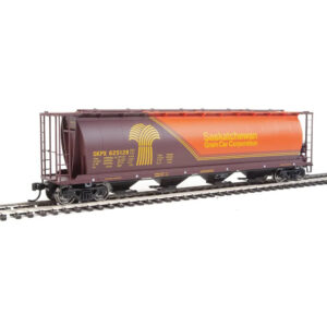 Walthers Mainline HO Cylindrical Covered Hopper Trough Hatch Saskatchewan Grain Car Corporation "SKPX"