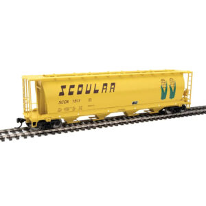 Walthers Mainline HO Cylindrical Covered Hopper Trough Hatch Scoular "SCOX"