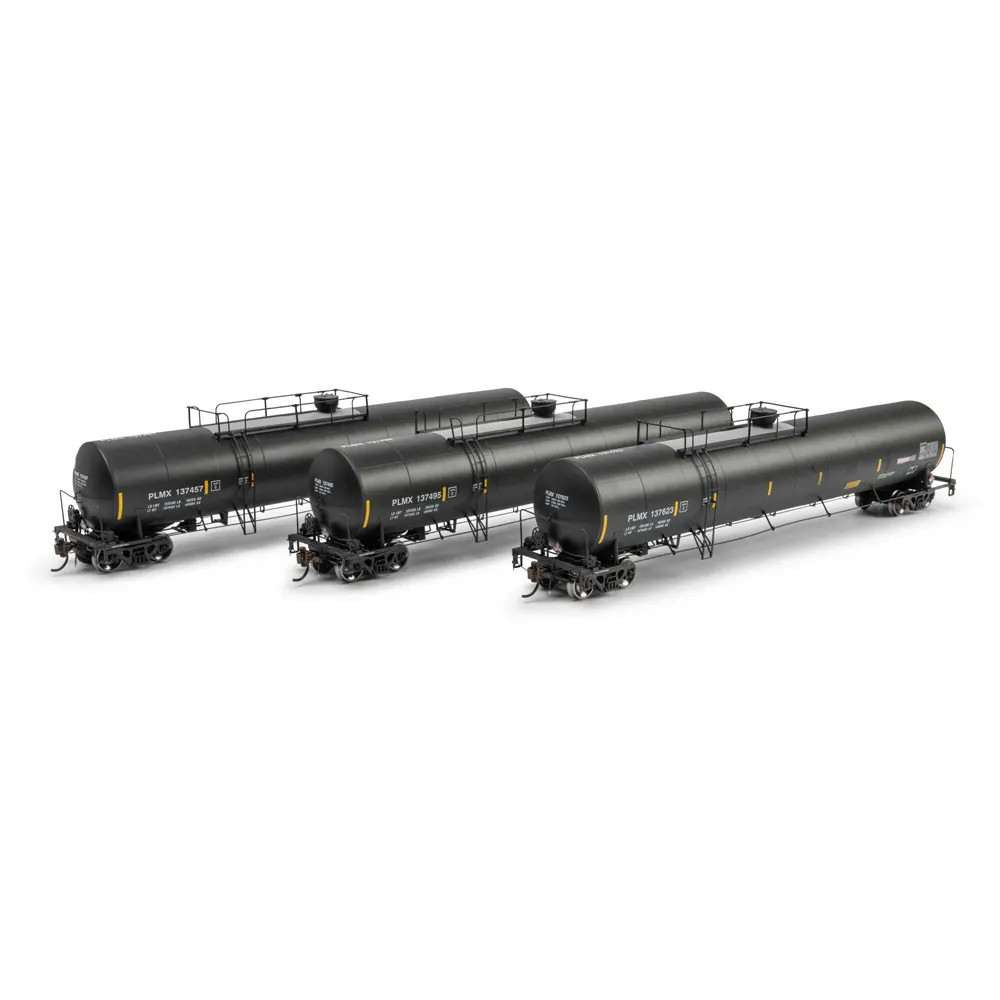 Athearn Genesis HO 33,900 Gallon LPG Tank Car PLM International "PLMX, Faded, Late Body" 3 Pack