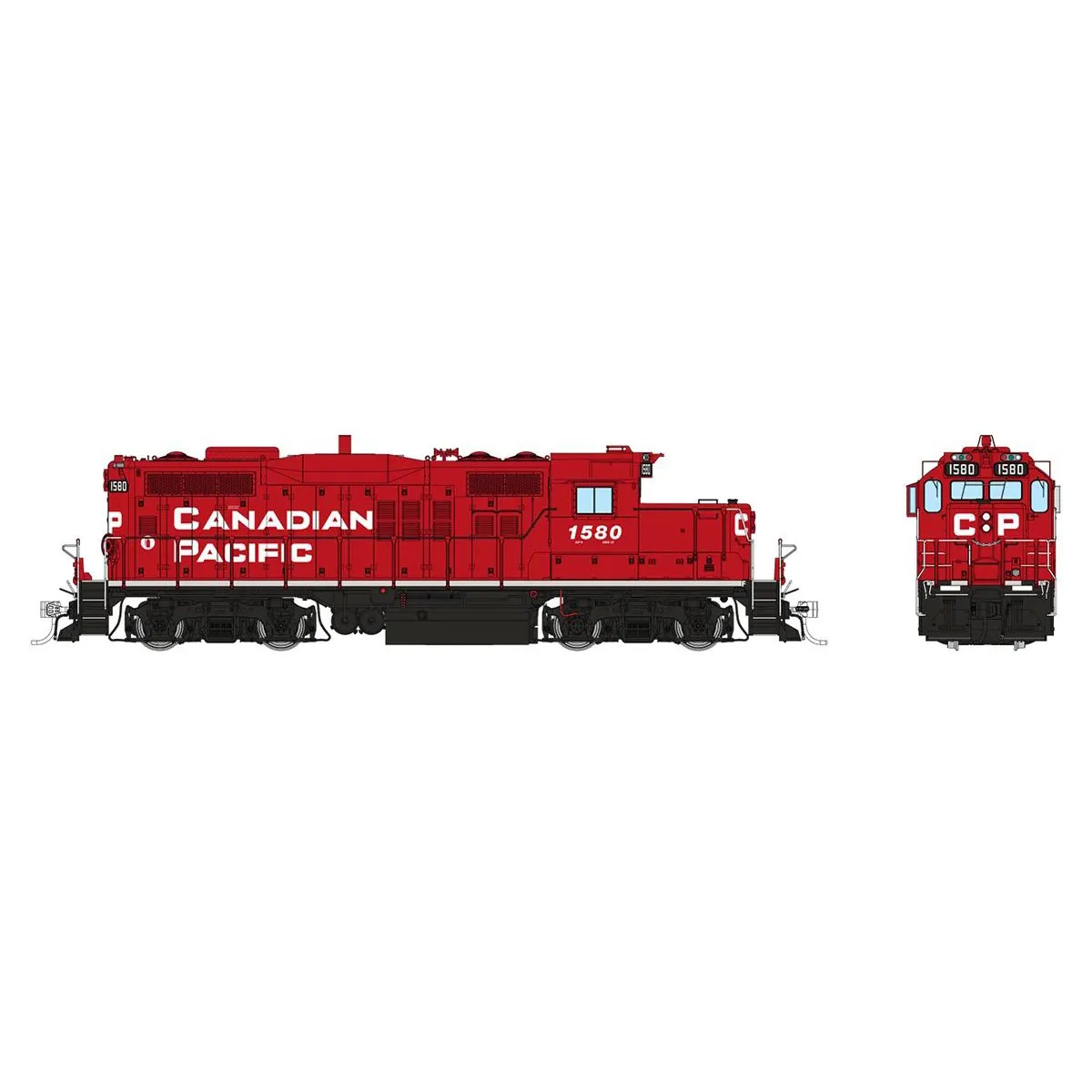 Rapido HO GP9u Canadian Pacific "Block Lettering"